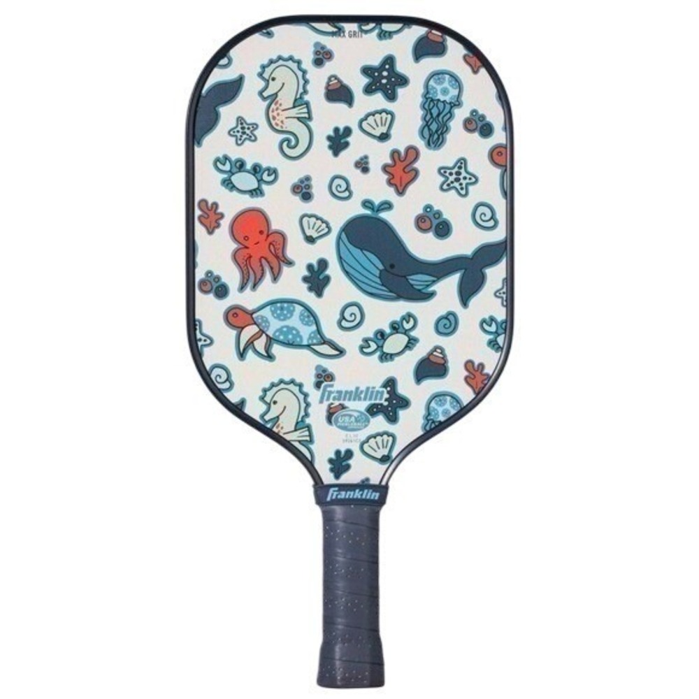 Franklin Designer Youth Pickleball Paddle Blue Marine Kids Beginner Lightweight